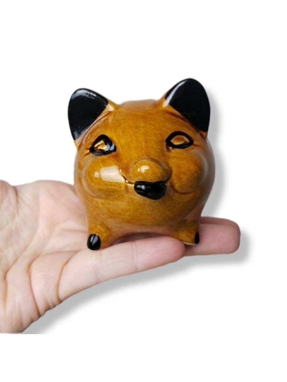 𝅺Vintage Mini Handpainted Piggy Bank